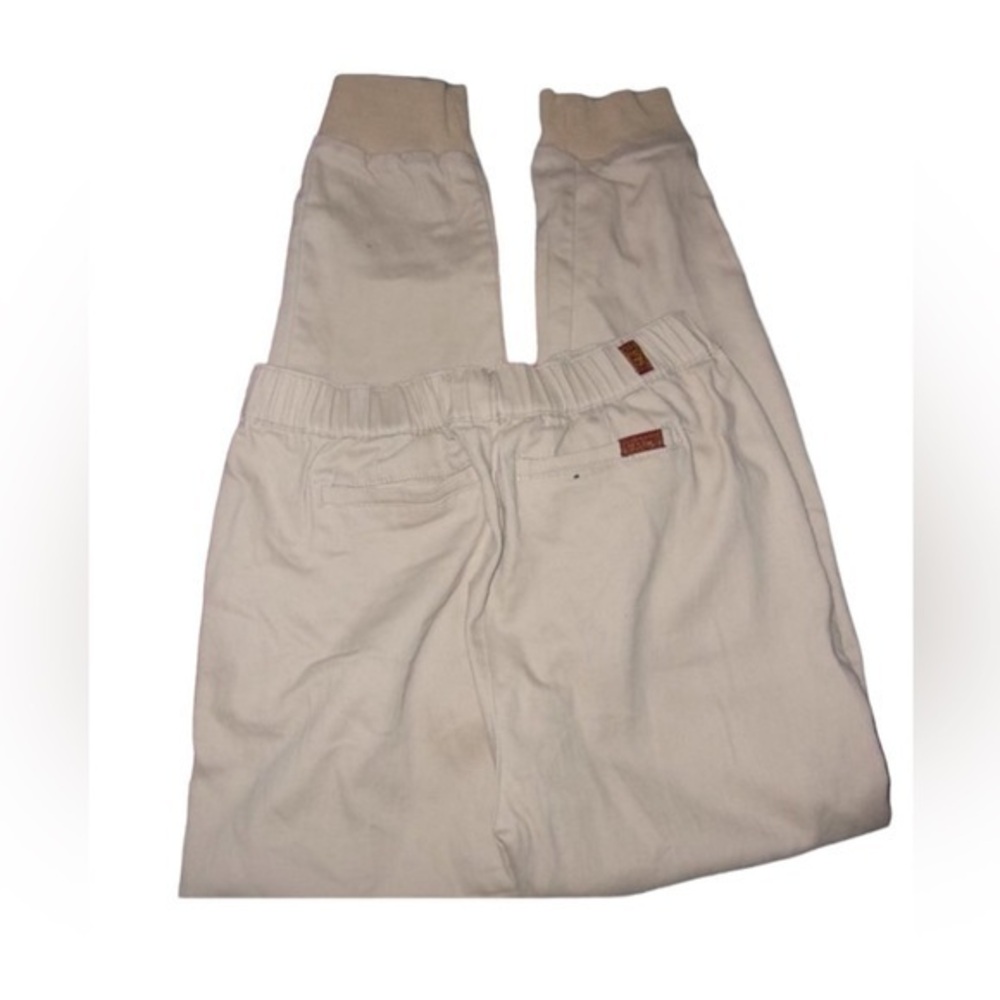 seven for all mankind size small womens pants tan soft stretch